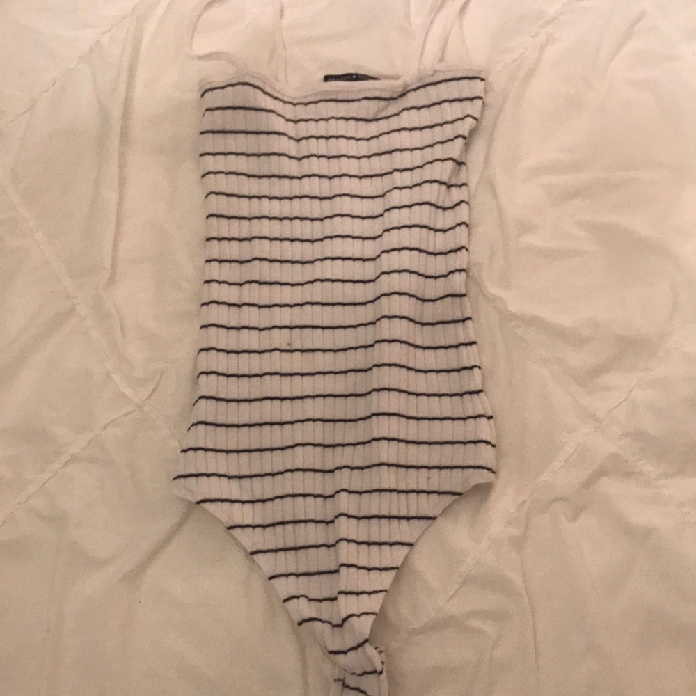 Striped bodysuit